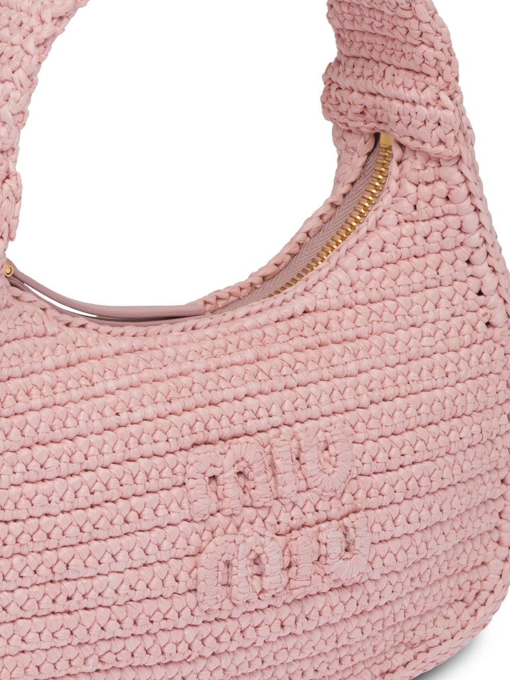 crochet-knit hobo bag - 6