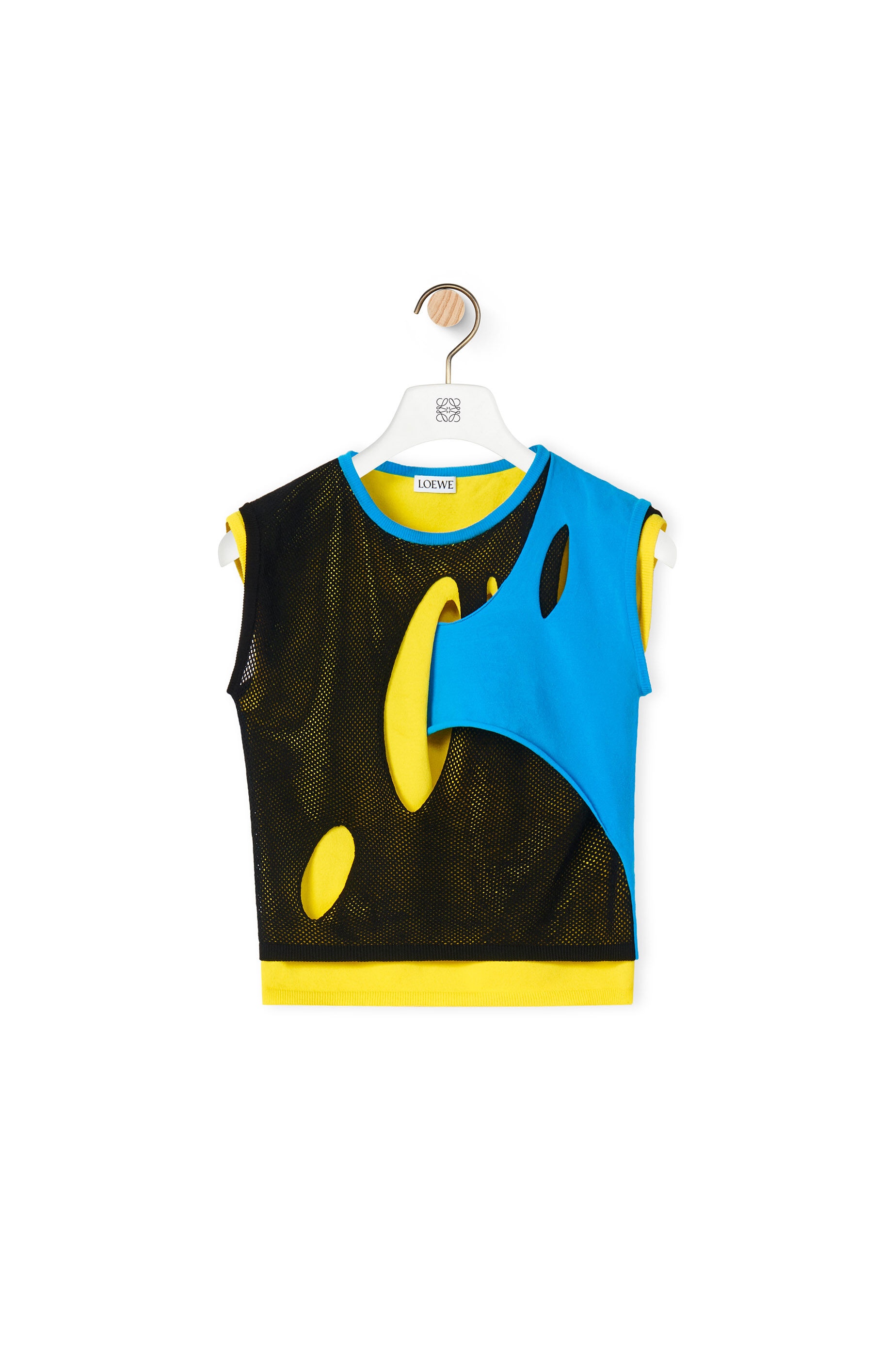 Cut-out top in viscose - 1
