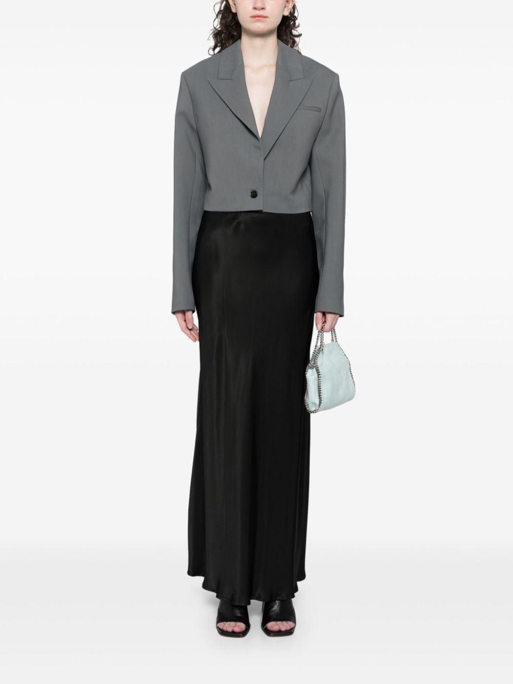 cropped boxy fit blazer - 2