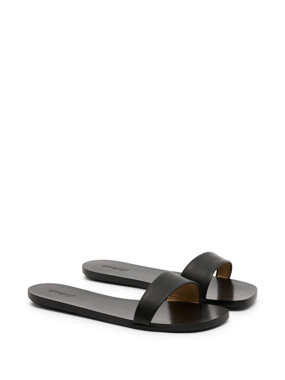 leather slides - 2