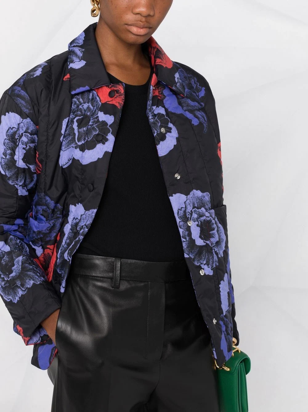 floral-print jacket - 3