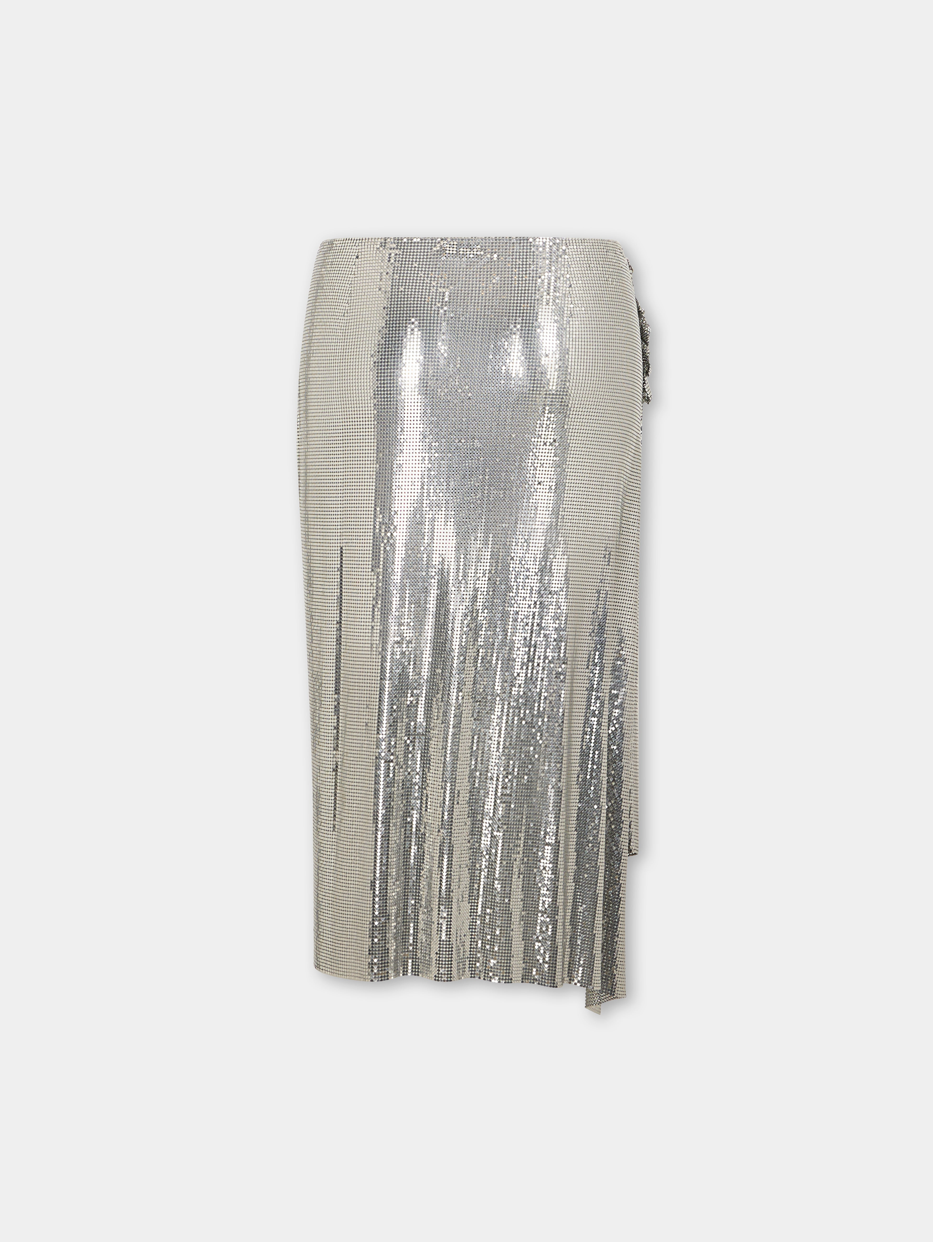 SILVER DRAPED SKIRT IN CHAINMAIL - 5