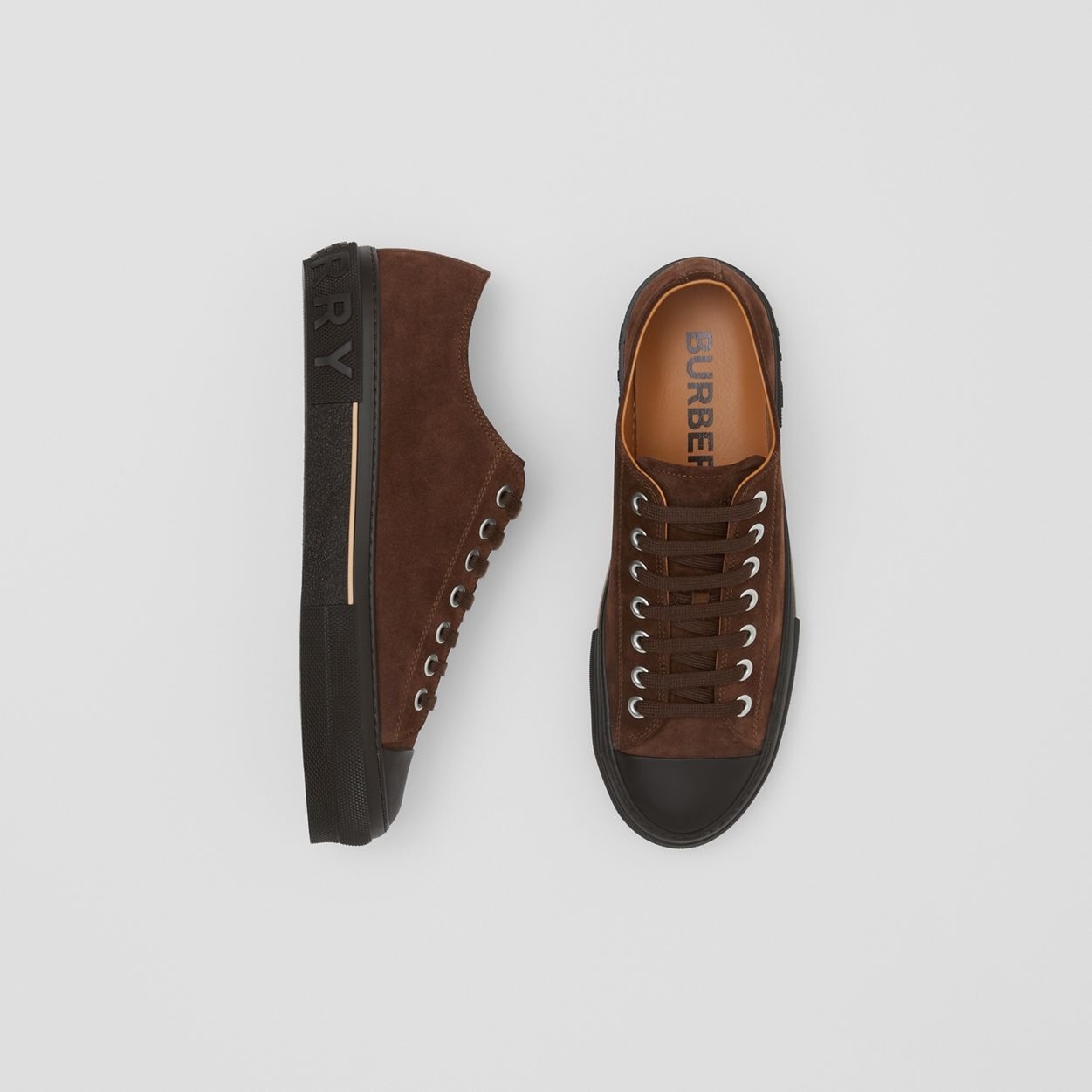 Logo Detail Suede Sneakers - 6