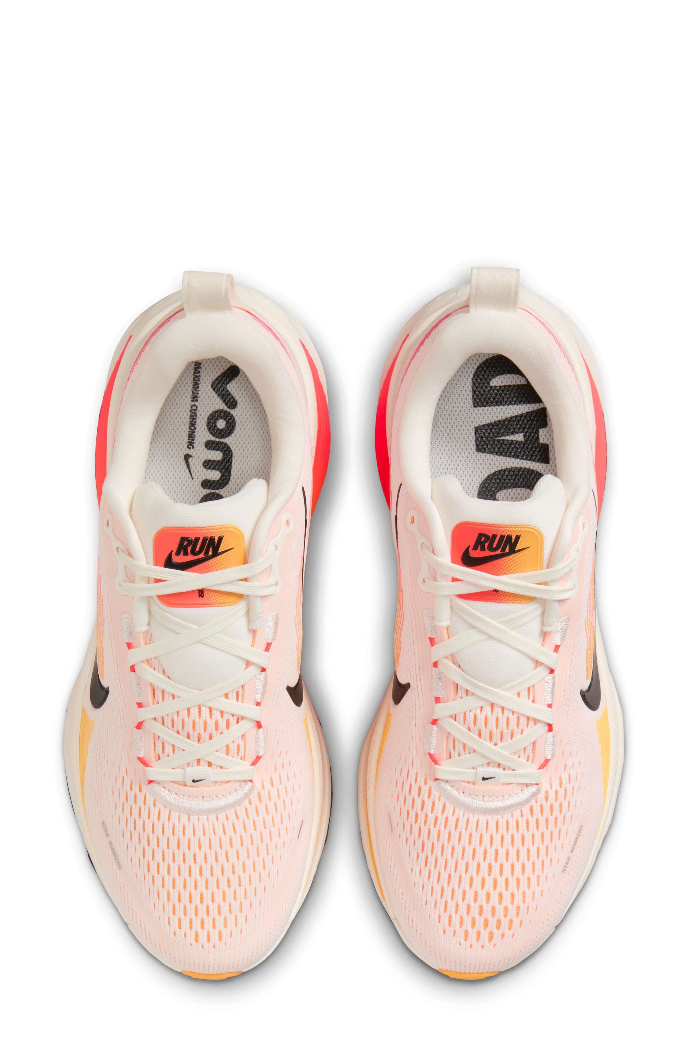 Nike Vomero 18 Running Shoe in Sail/Crimson/Orange/Black at Nordstrom - 3