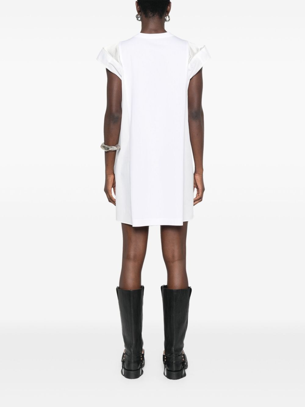 layer-detail mini dress - 4