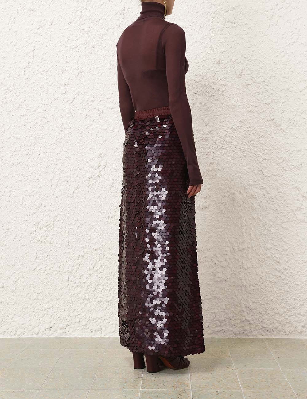 EDEN SEQUIN MAXI SKIRT - 4