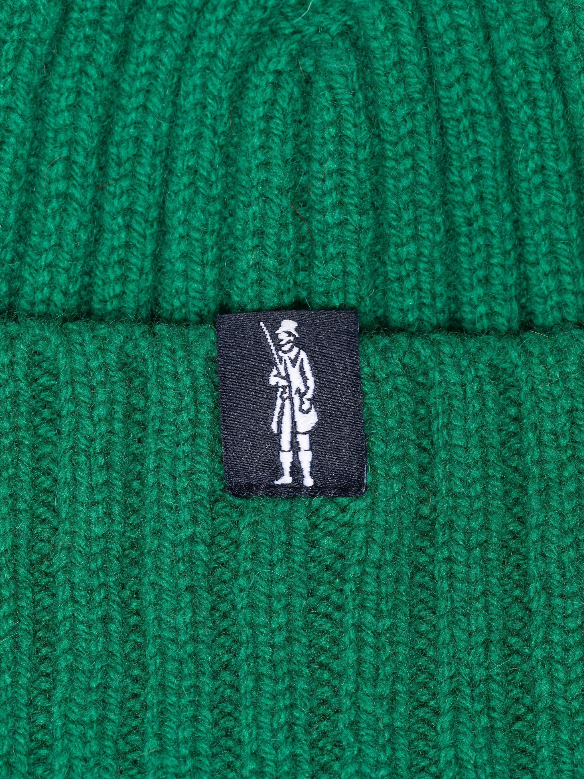 BILLIE GREEN WOOL BENIE HAT - 2