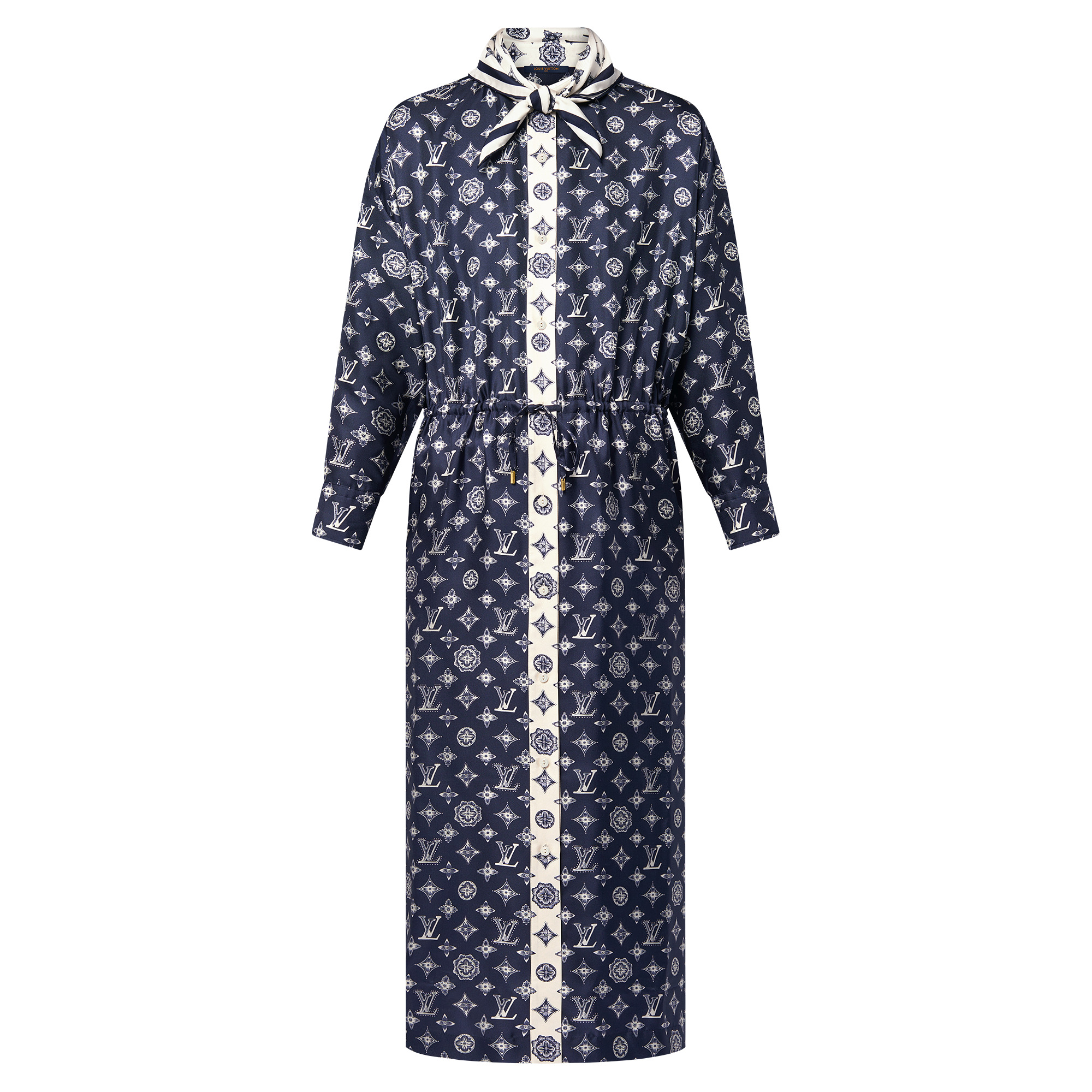 Monogram Silk Dress - 1