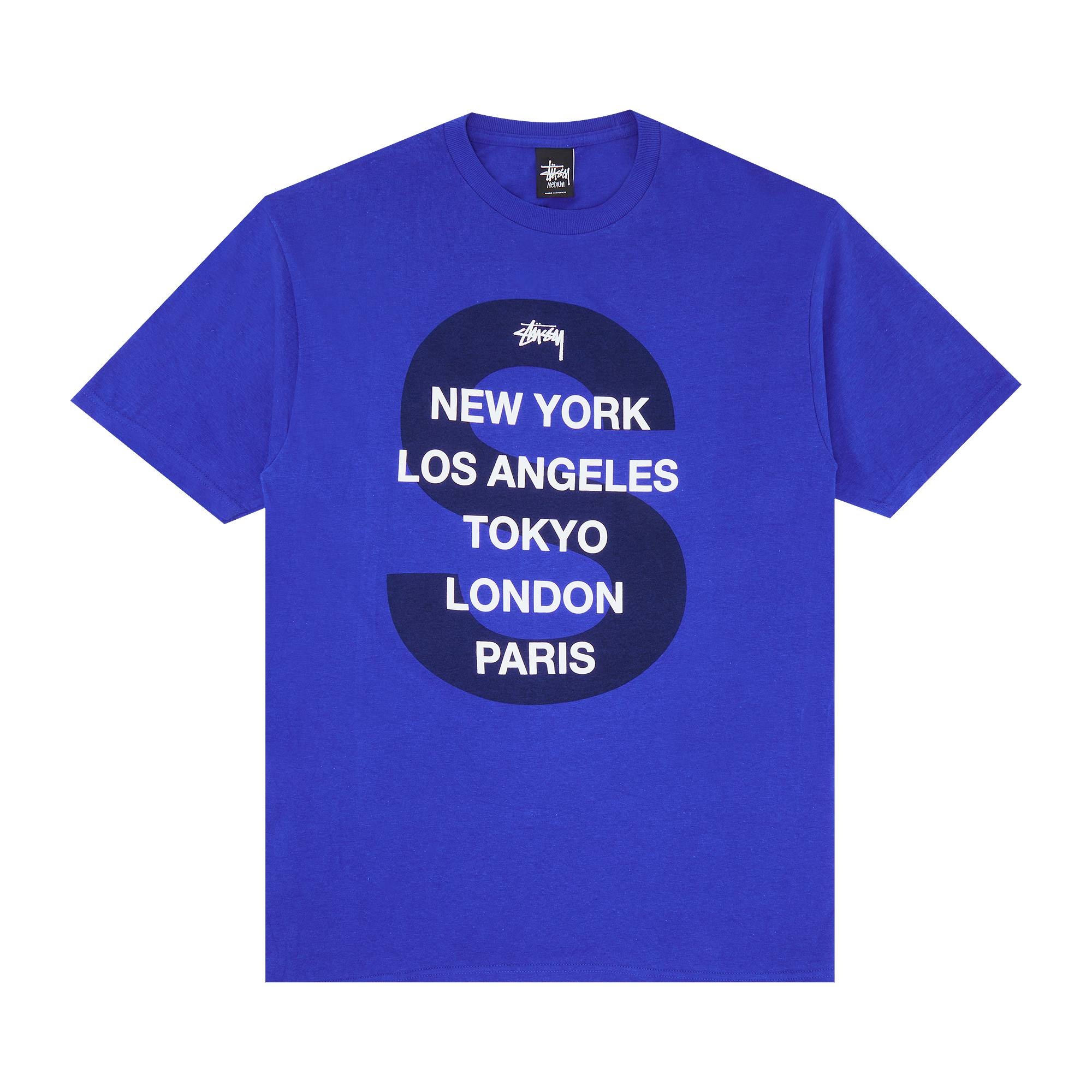 Stussy S Cities Tee 'Royal Blue' - 1