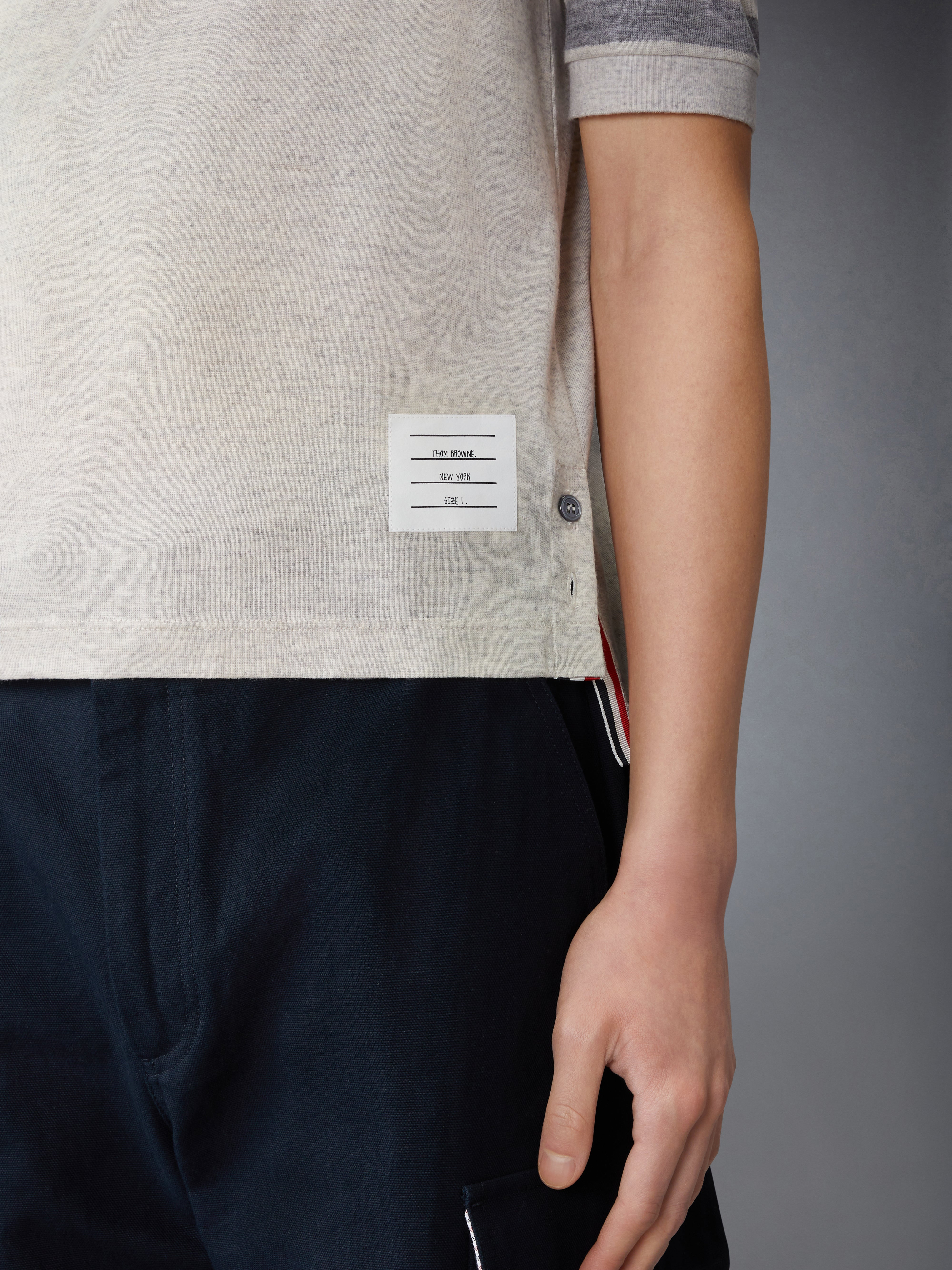 WOOL JERSEY 4-BAR TEE - 5