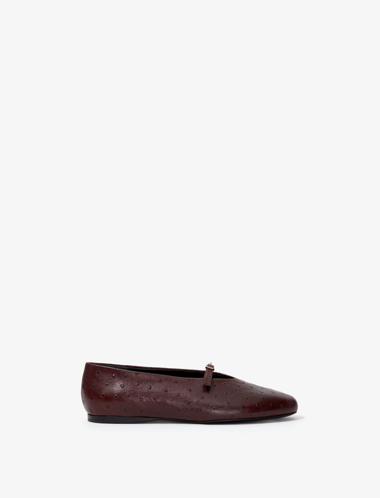 Tee Mary Jane Flats in Printed Ostrich - 1
