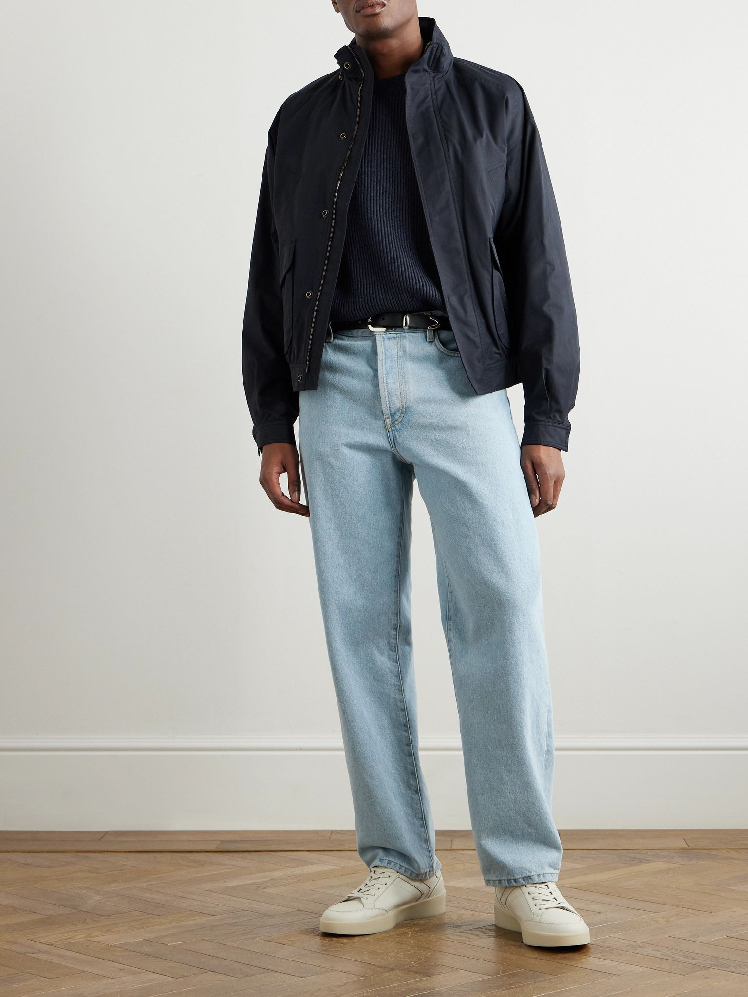 Fobello Ribbed Cashmere Sweater Blue - 2