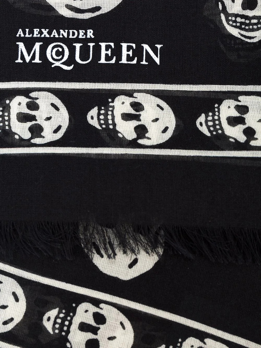 skull-print scarf - 3