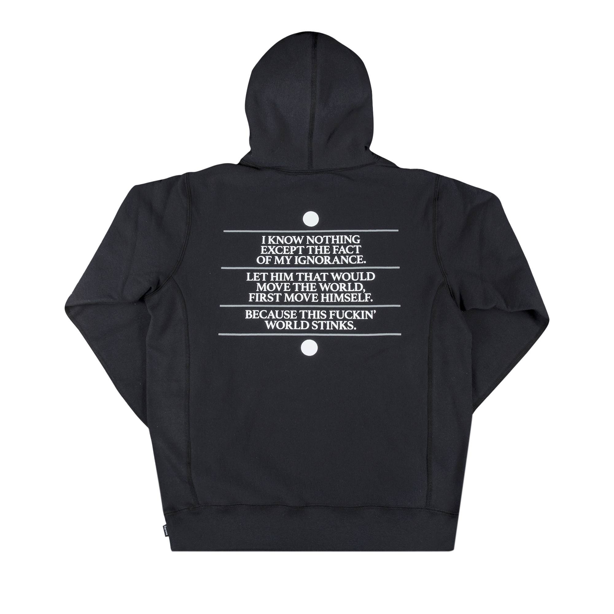 Supreme Know Thyself Hooded Sweatshirt 'Black' - 2