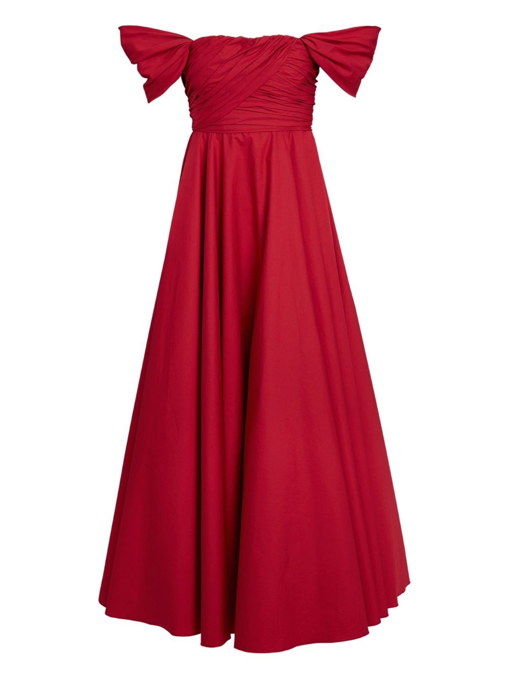 draped-shoulder maxi dress - 6