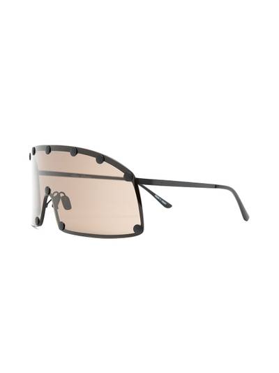 Rick Owens Performa Shielding oversize sunglasses outlook