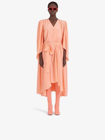 Givenchy Drapé dress in silk with puff sleeves outlook