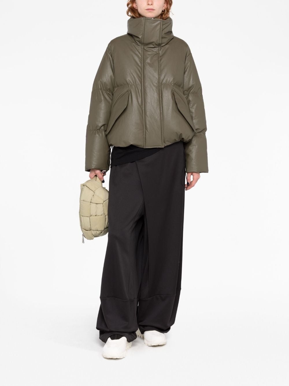 MM6 Maison Margiela cropped padded down jacket | REVERSIBLE 