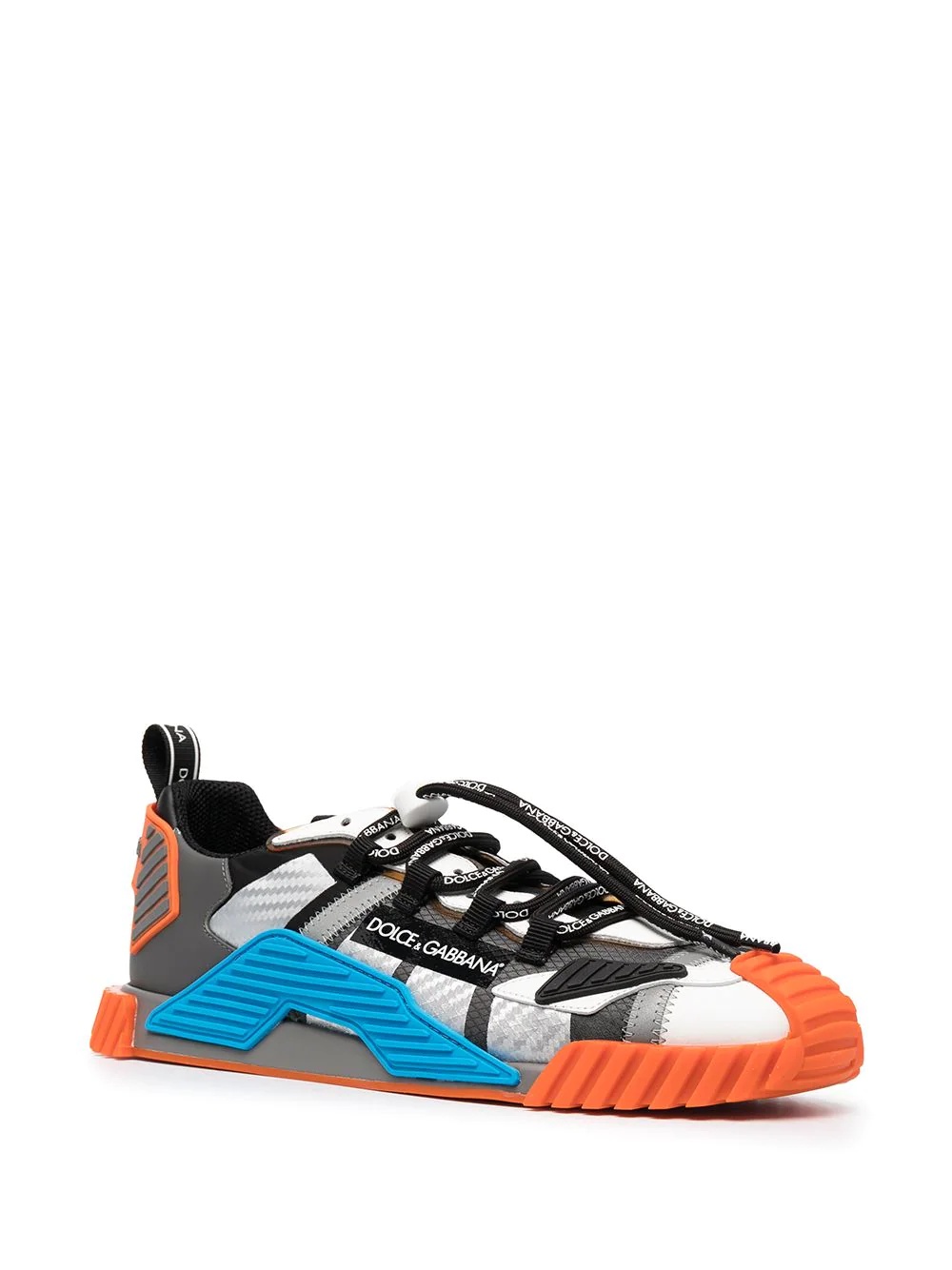 panelled low-top sneakers - 2