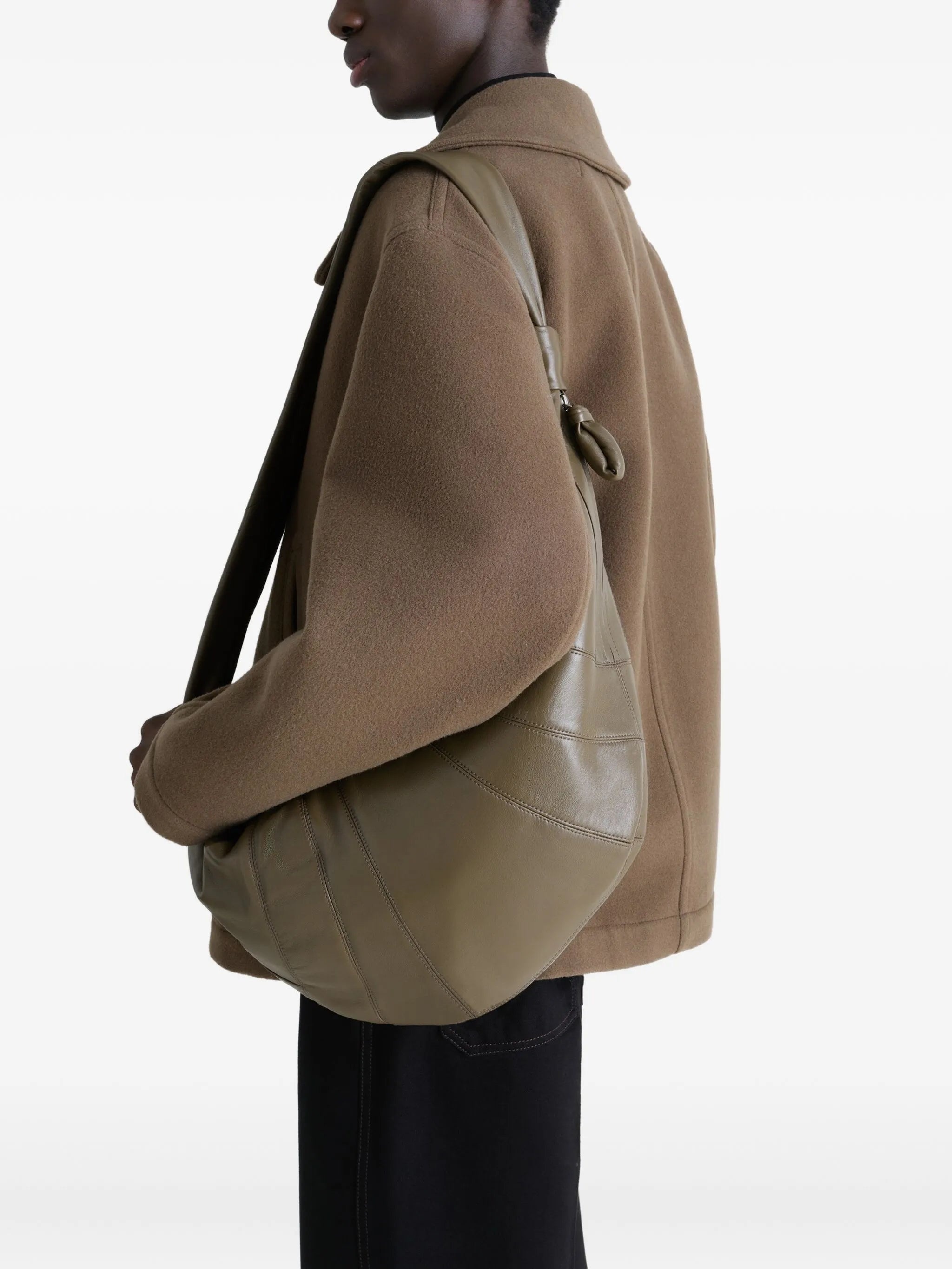 Lemaire Large Croissant Panelled Shoulder Bag - 2
