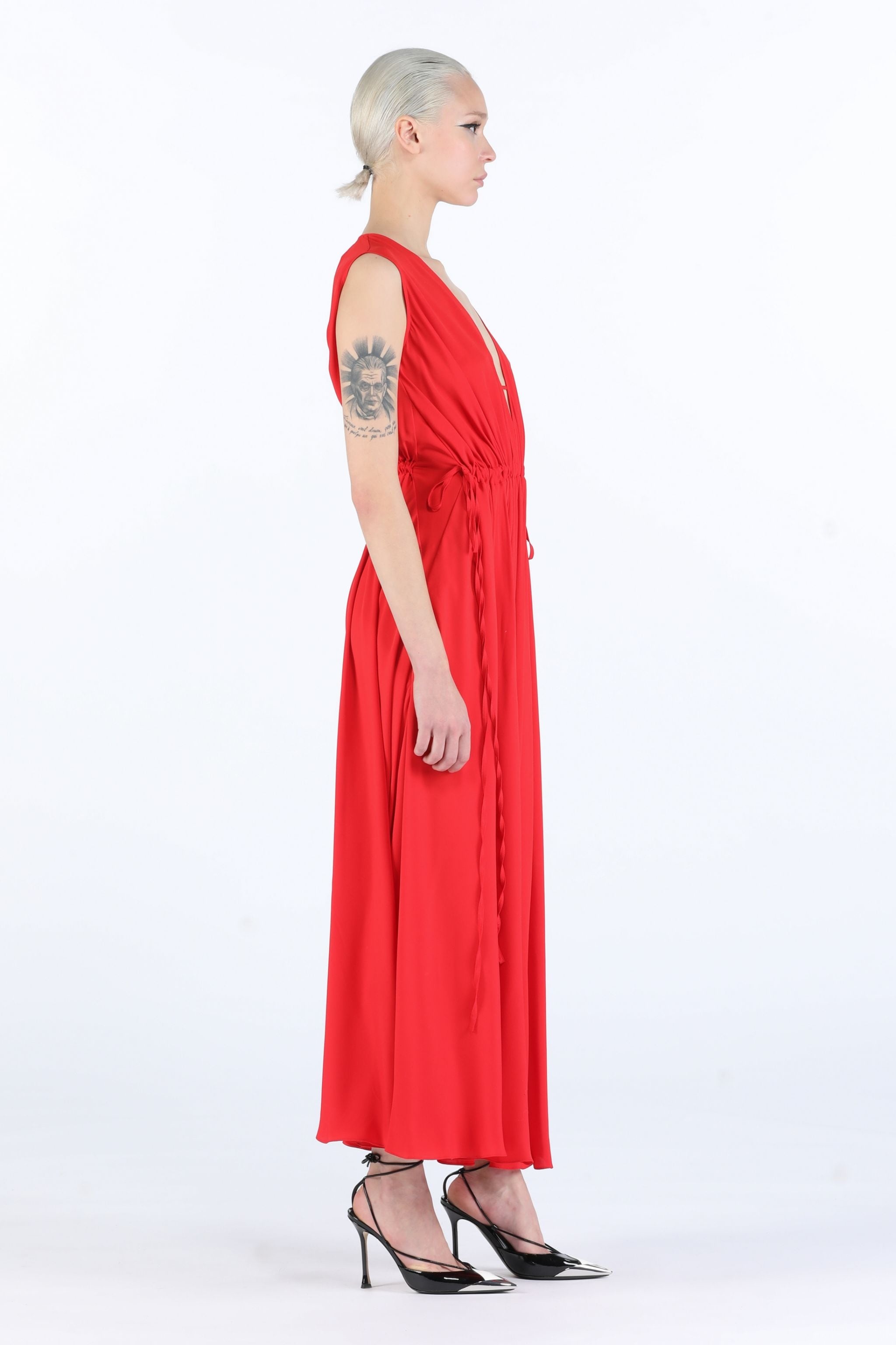 GATHERED MAXI DRESS - 3