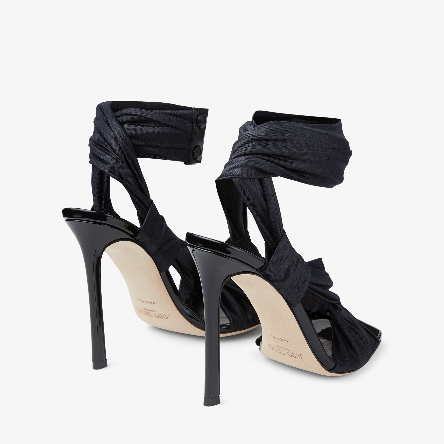 Neoma 110
Black Wetlook Jersey Sandals - 6