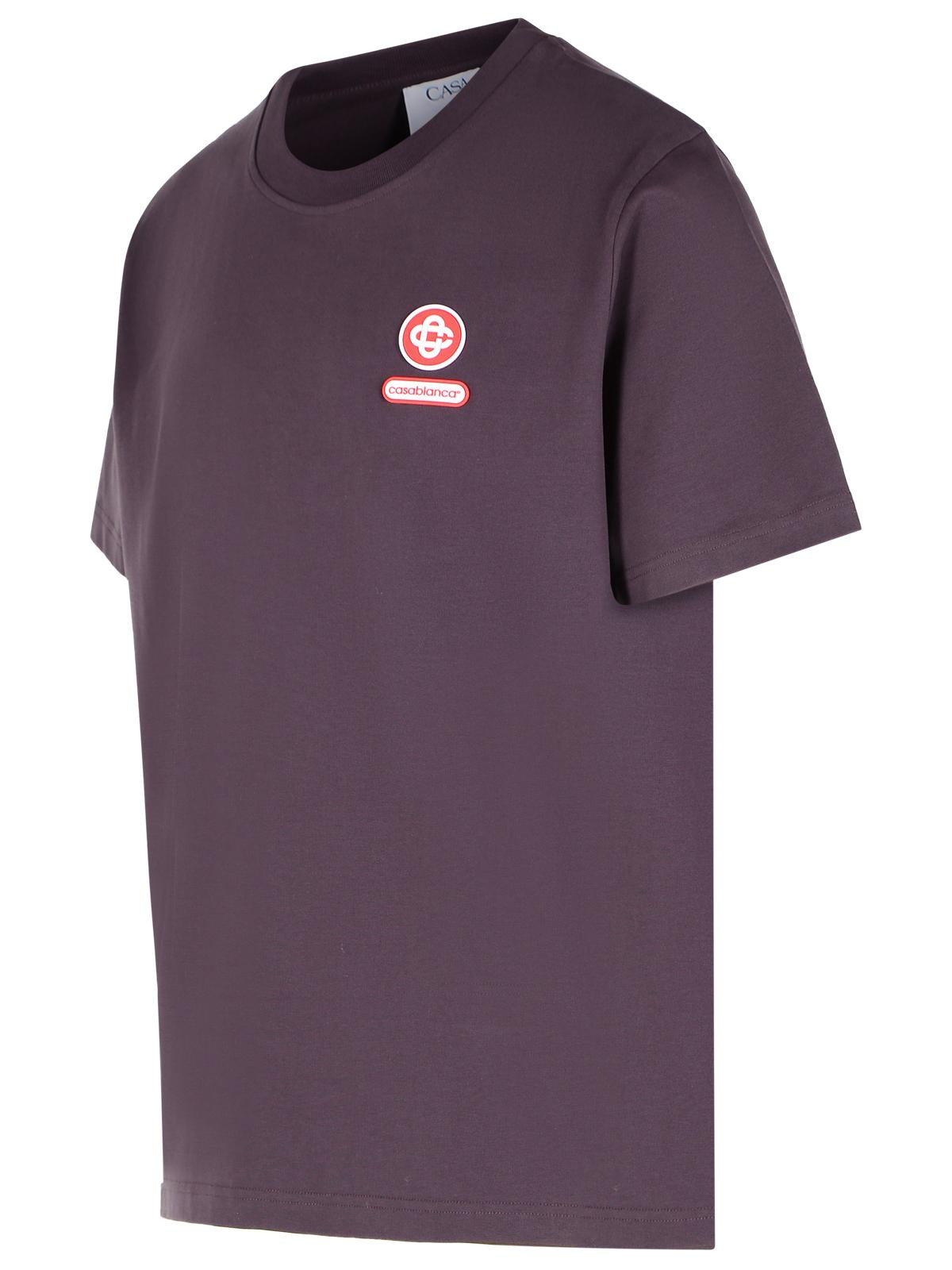 Casablanca Plum Cotton T-Shirt Men - 2