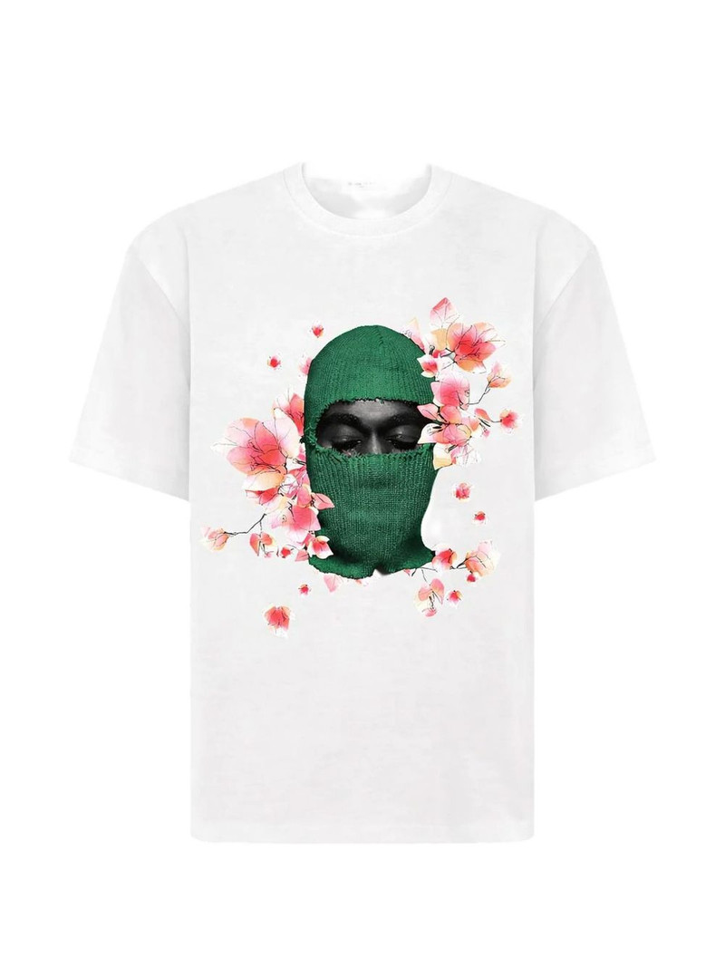 floral print crewneck T-shirt 1