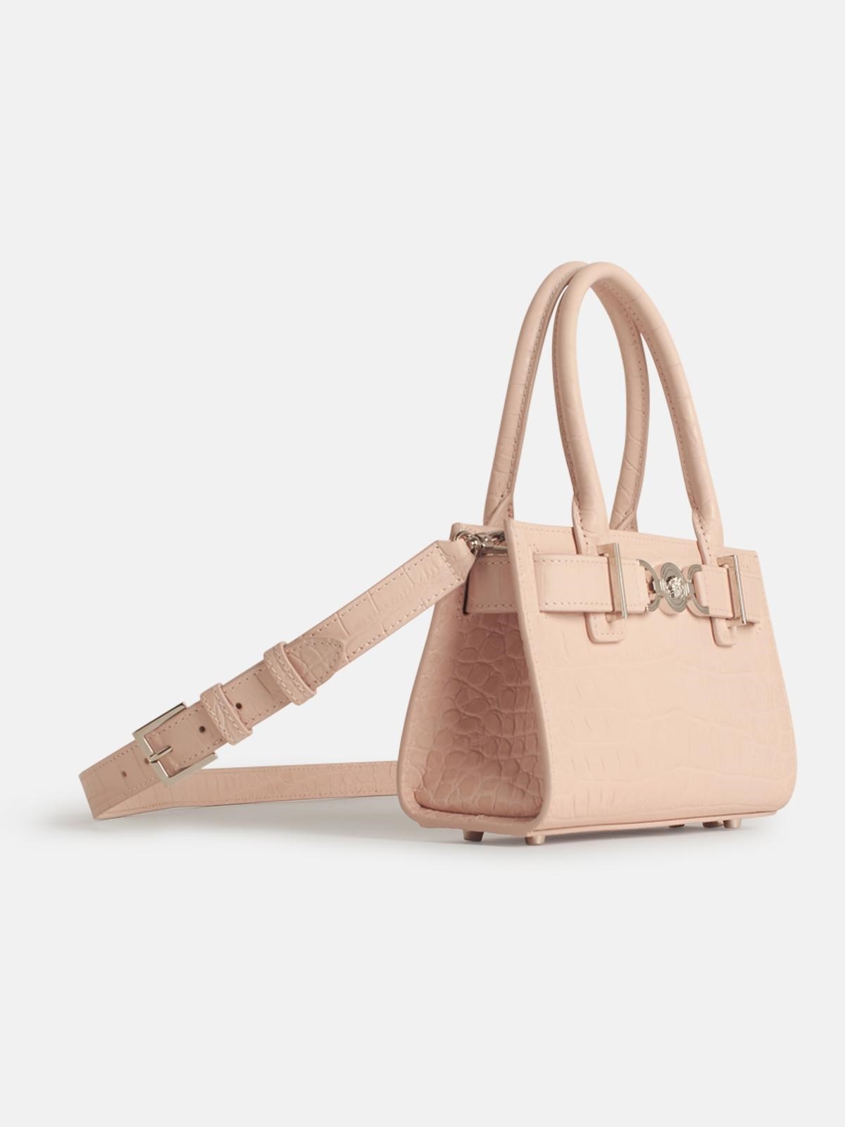 'TOTE' PINK LEATHER BAG - 2