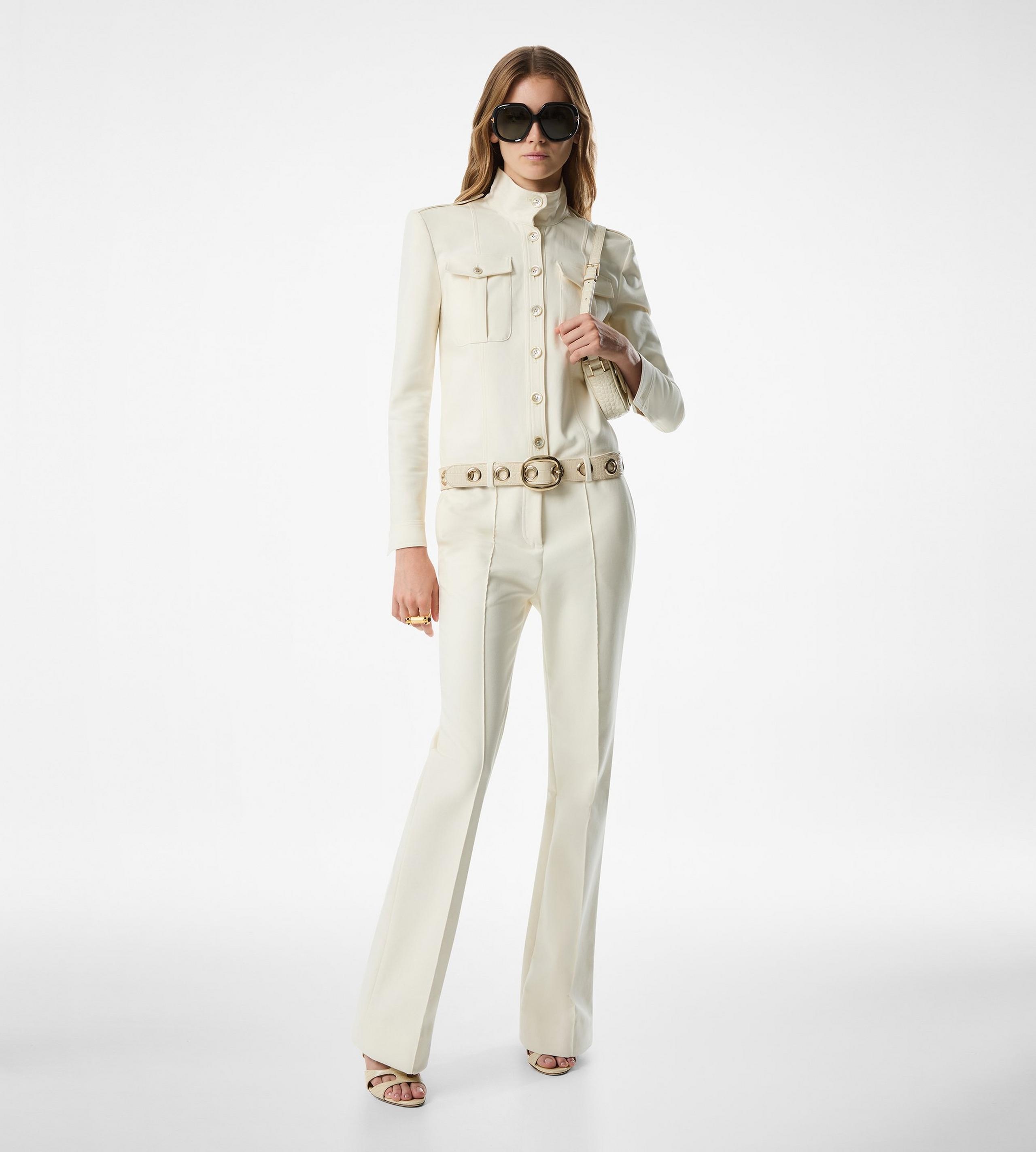 STAND COLLAR SAFARI JUMPSUIT - 3