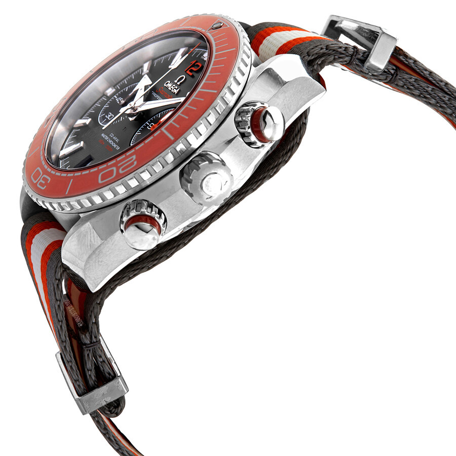 Pre-owned Omega Seamaster Planet Ocean Chronograph Automatic Chronometer Grey Dial Men's Watch 215.3 - 2