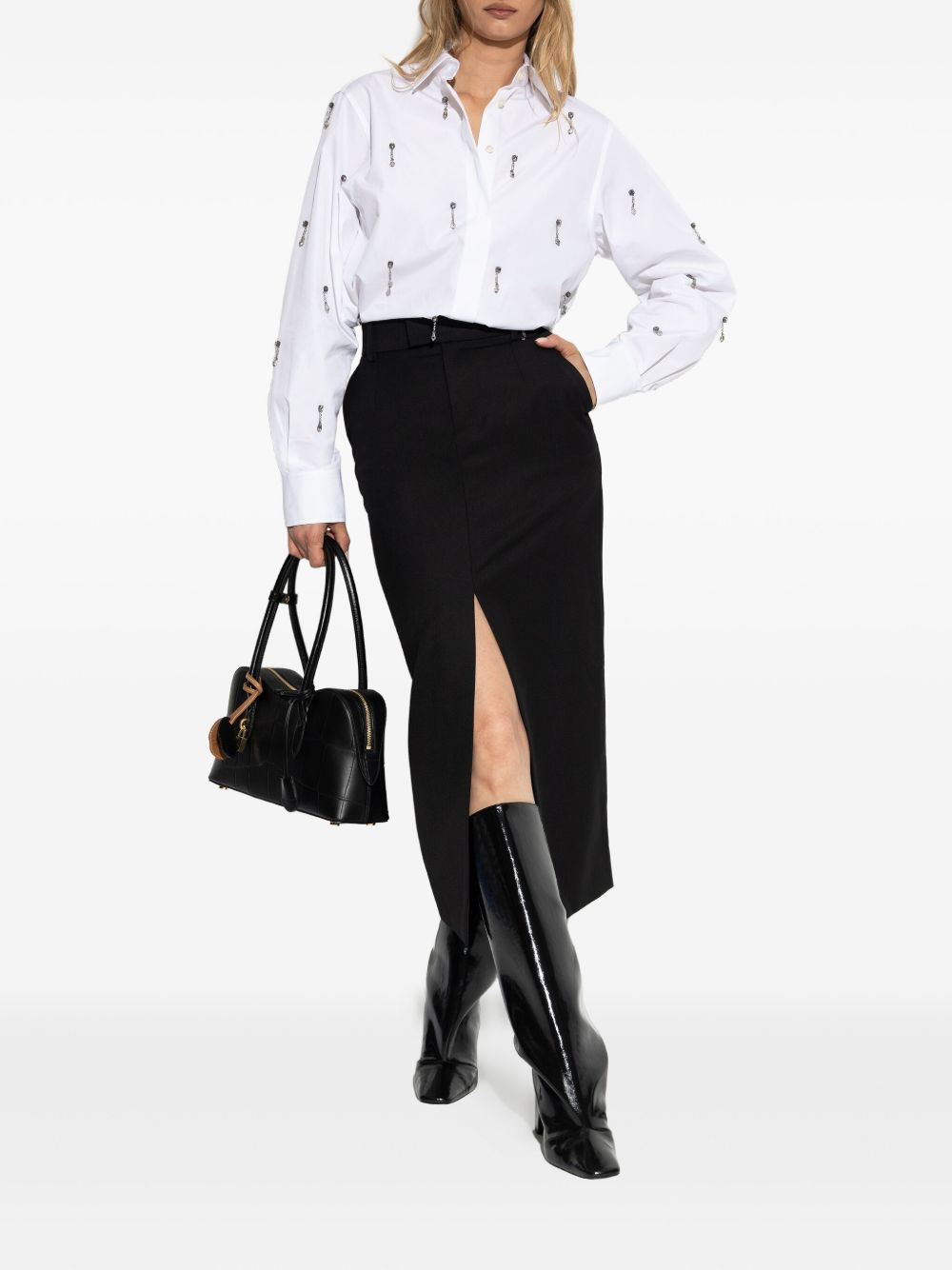 crystal-embellished shirt - 2