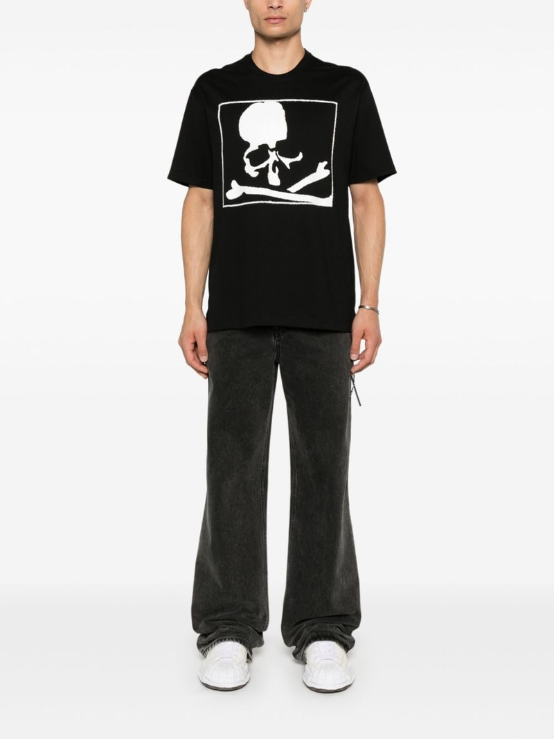 mastermind JAPAN blurred skull-print T-shirt outlook