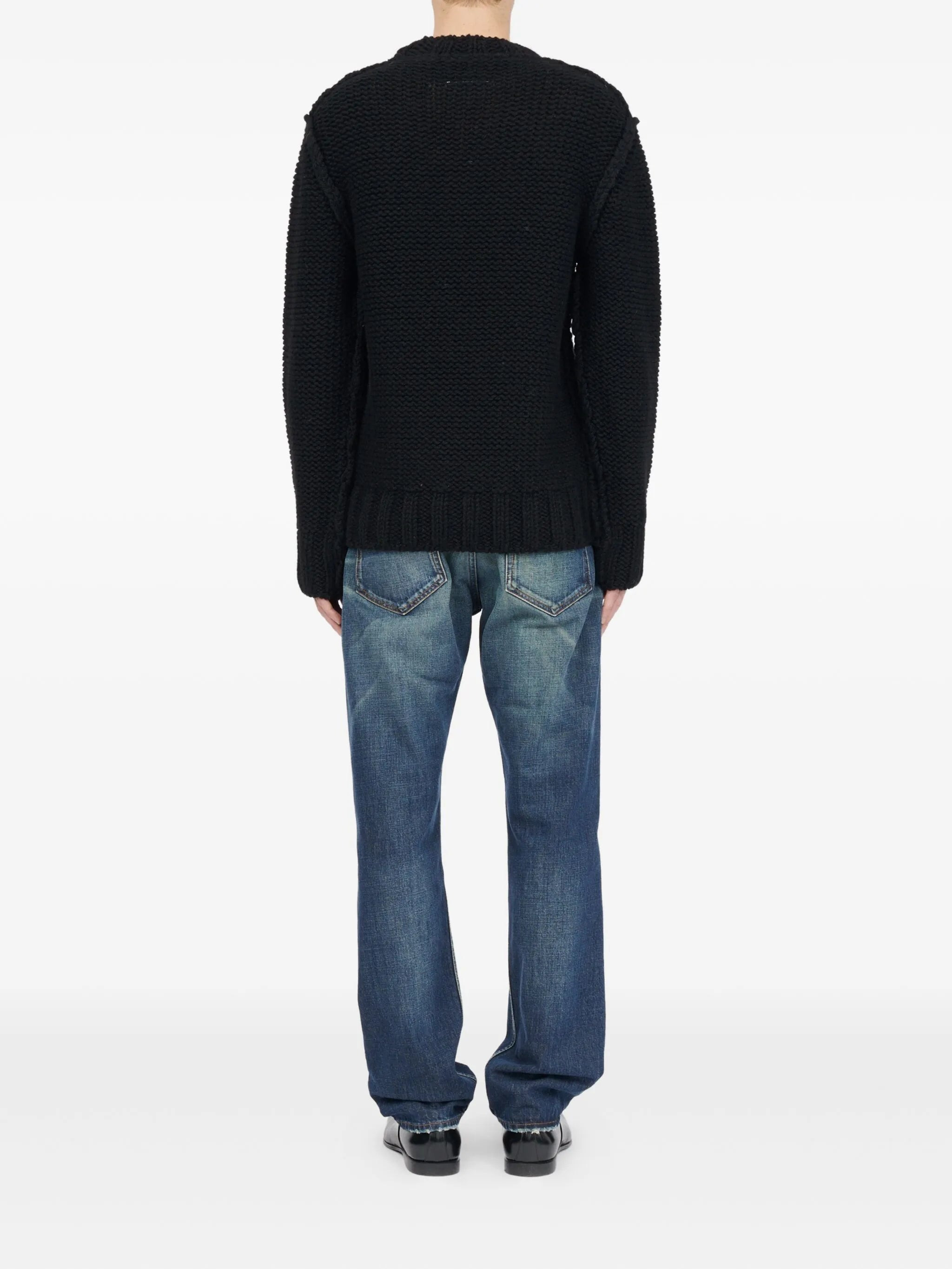 Mm6 Maison Margiela Textured Knit Sweater - 4