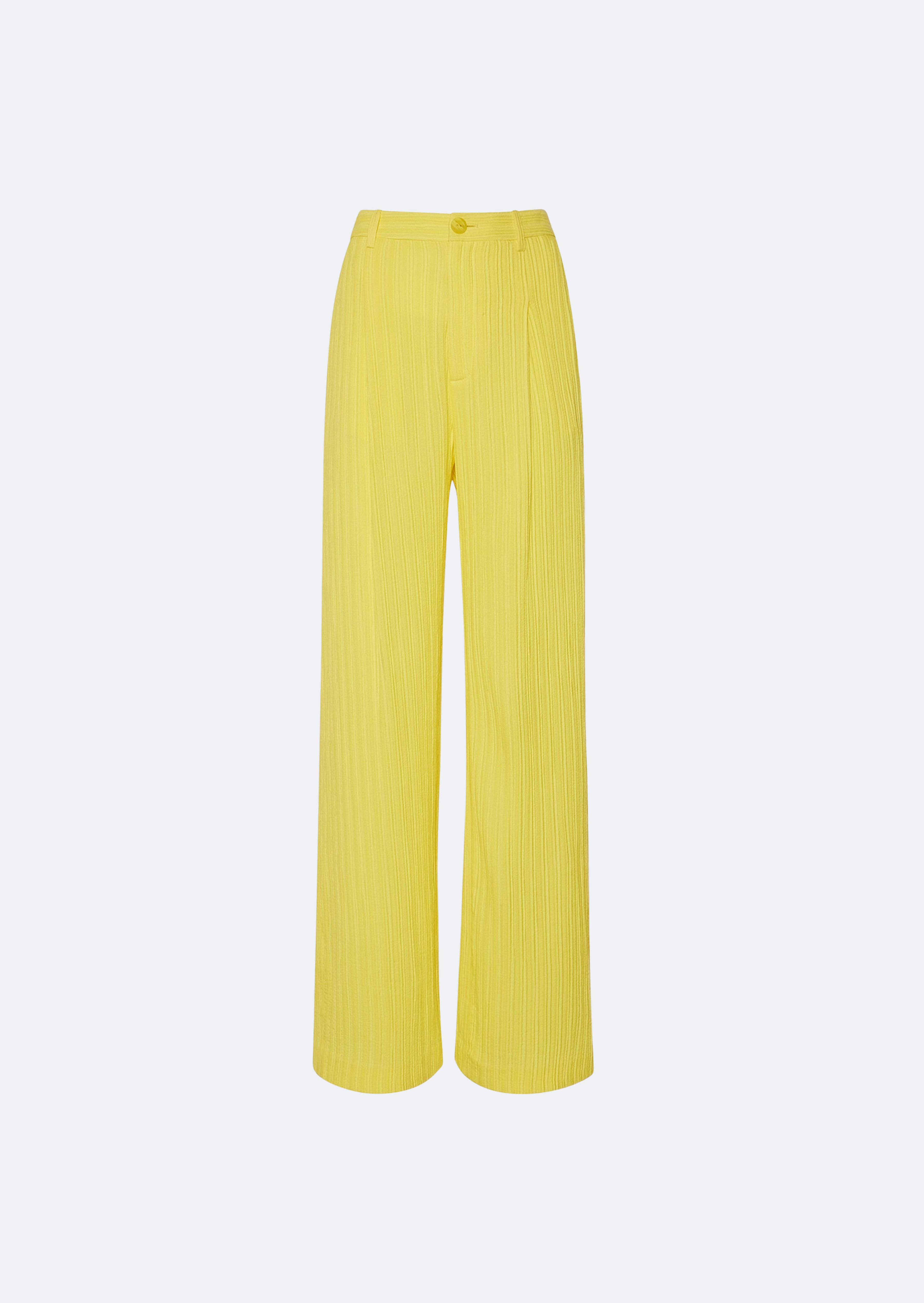 Textured Plisse Relaxed Pleated Pant - 1