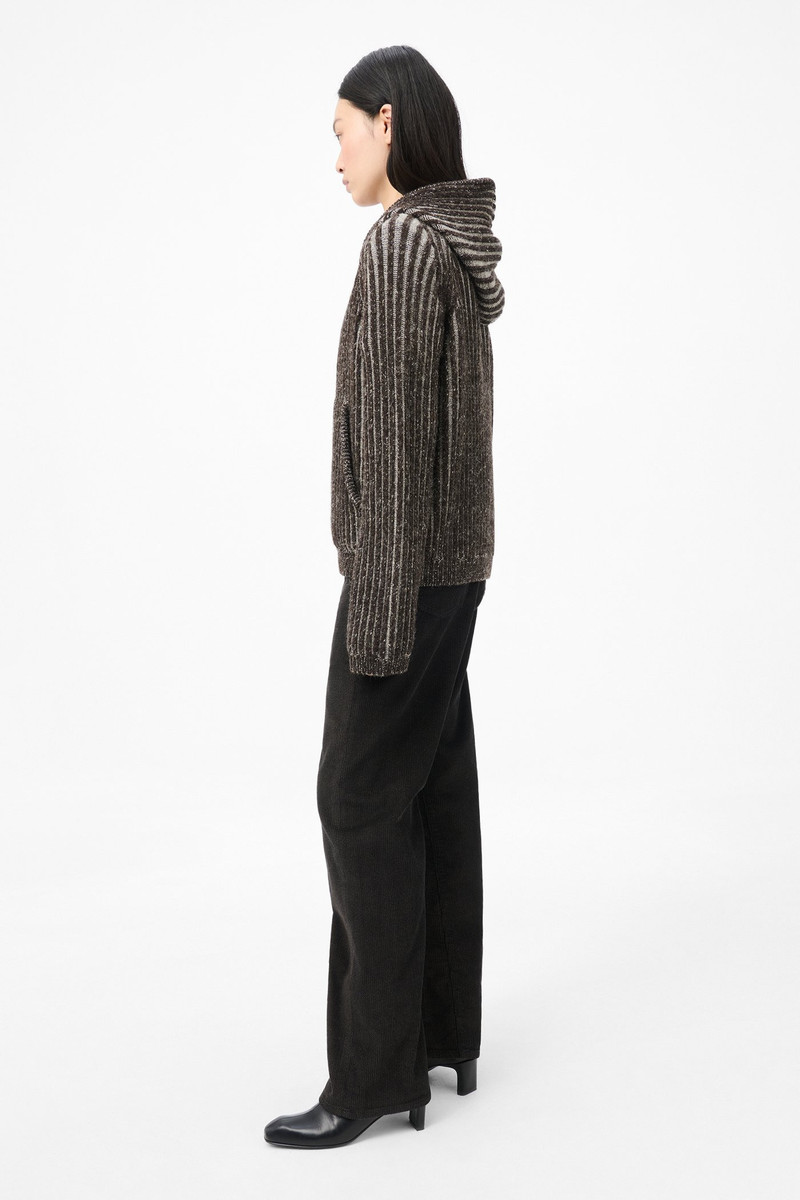 Level Hood Vanise Brown Stripe Isels Wool 5