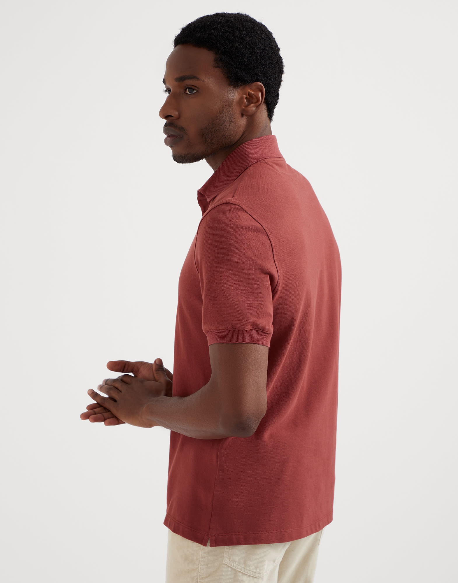 BRUNELLO CUCINELLI ポロ　　　L Brunello Cucinelli Women's Metallic Linen Cotton Polo | A.K.