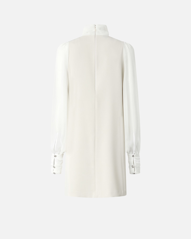 PINKO DRESS WITH GEORGETTE SLEEVES AND HIGH NECK outlook