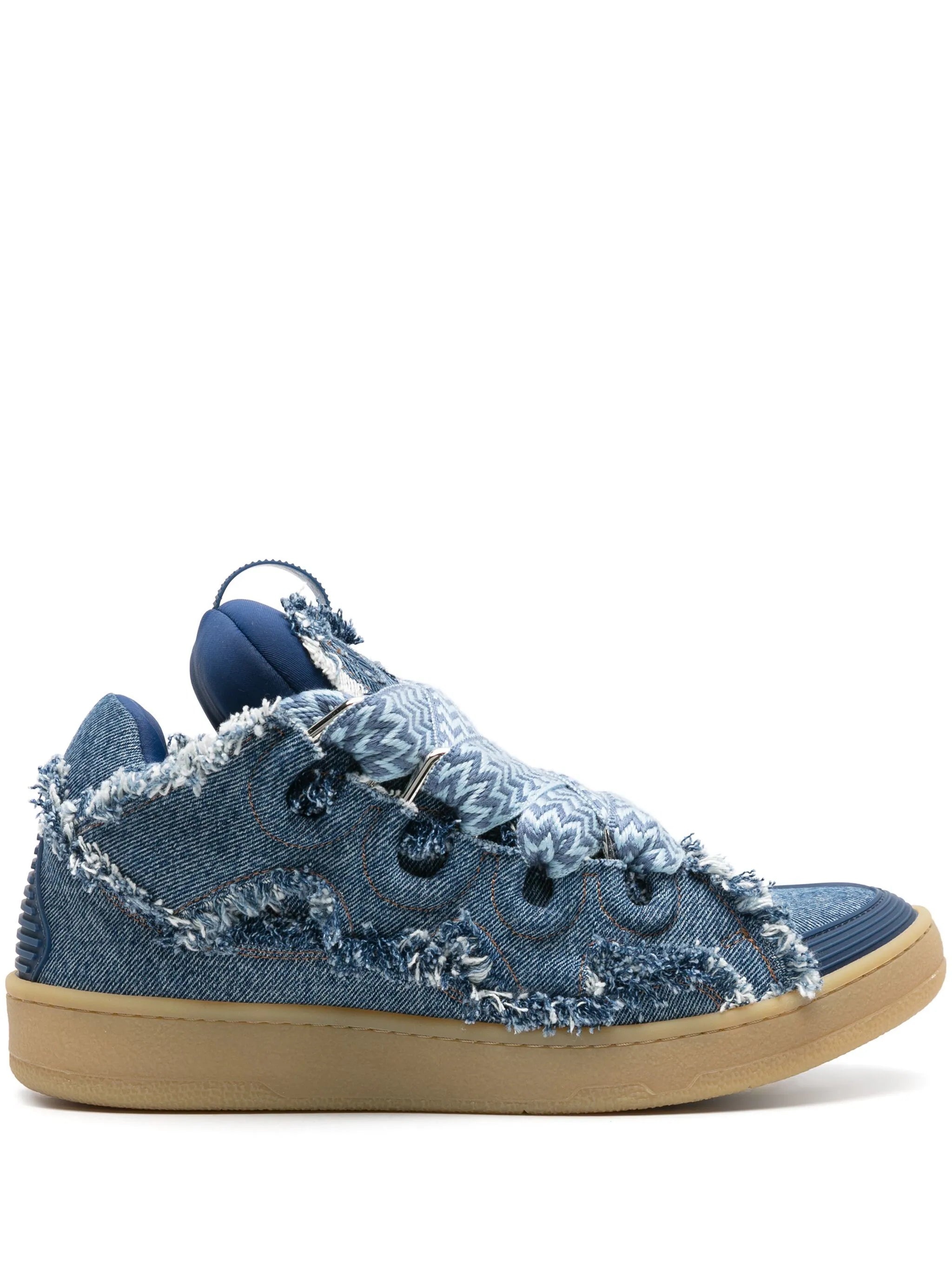 CURB DENIM SNEAKERS - 1