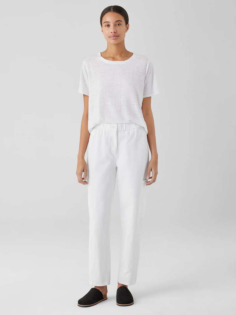 Organic Linen Jersey Crew Neck Tee 3
