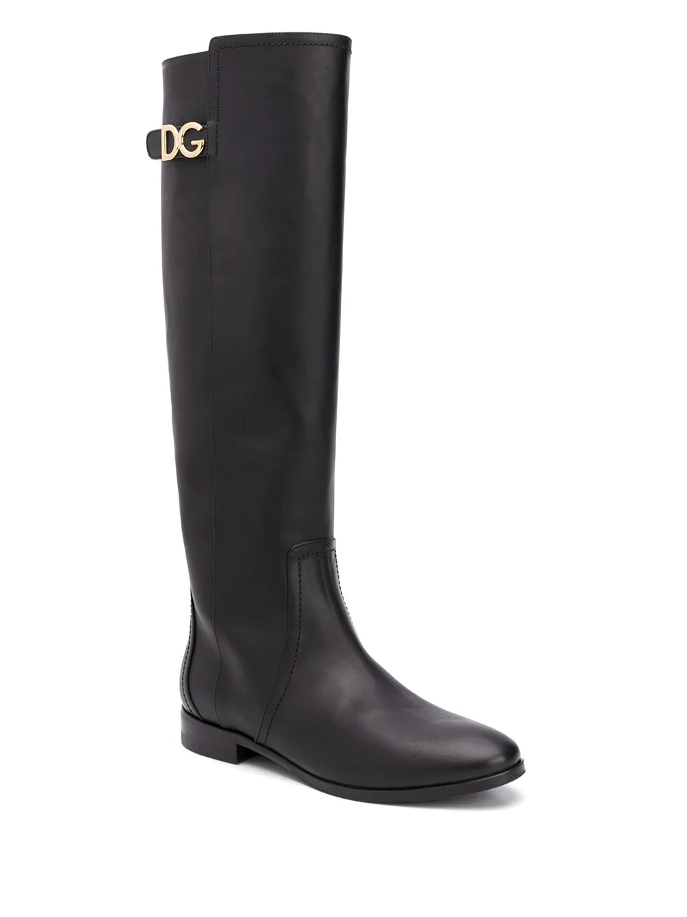 knee-length logo plaque boots - 2