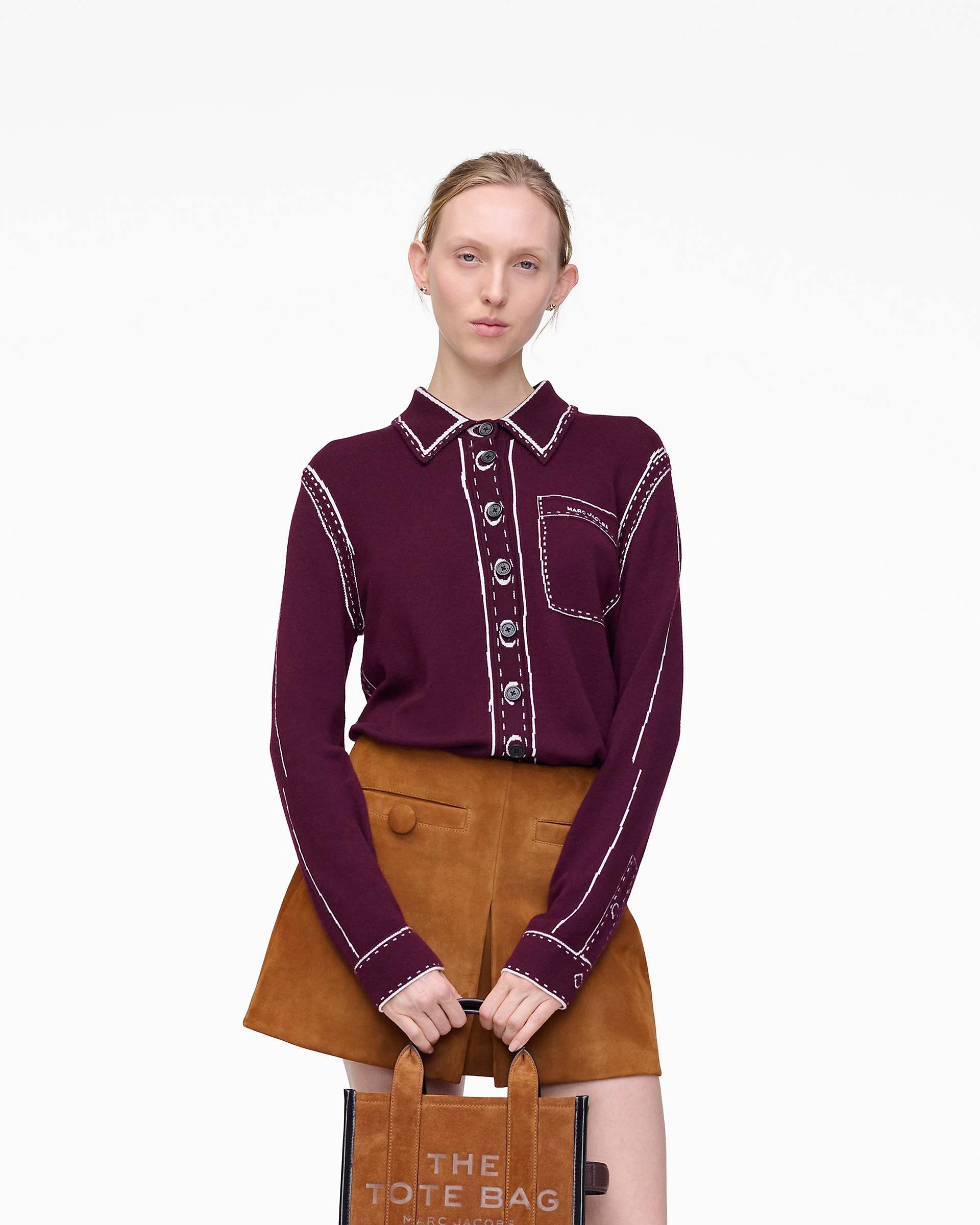 TROMPE L'OEIL KNIT BUTTON DOWN - 3