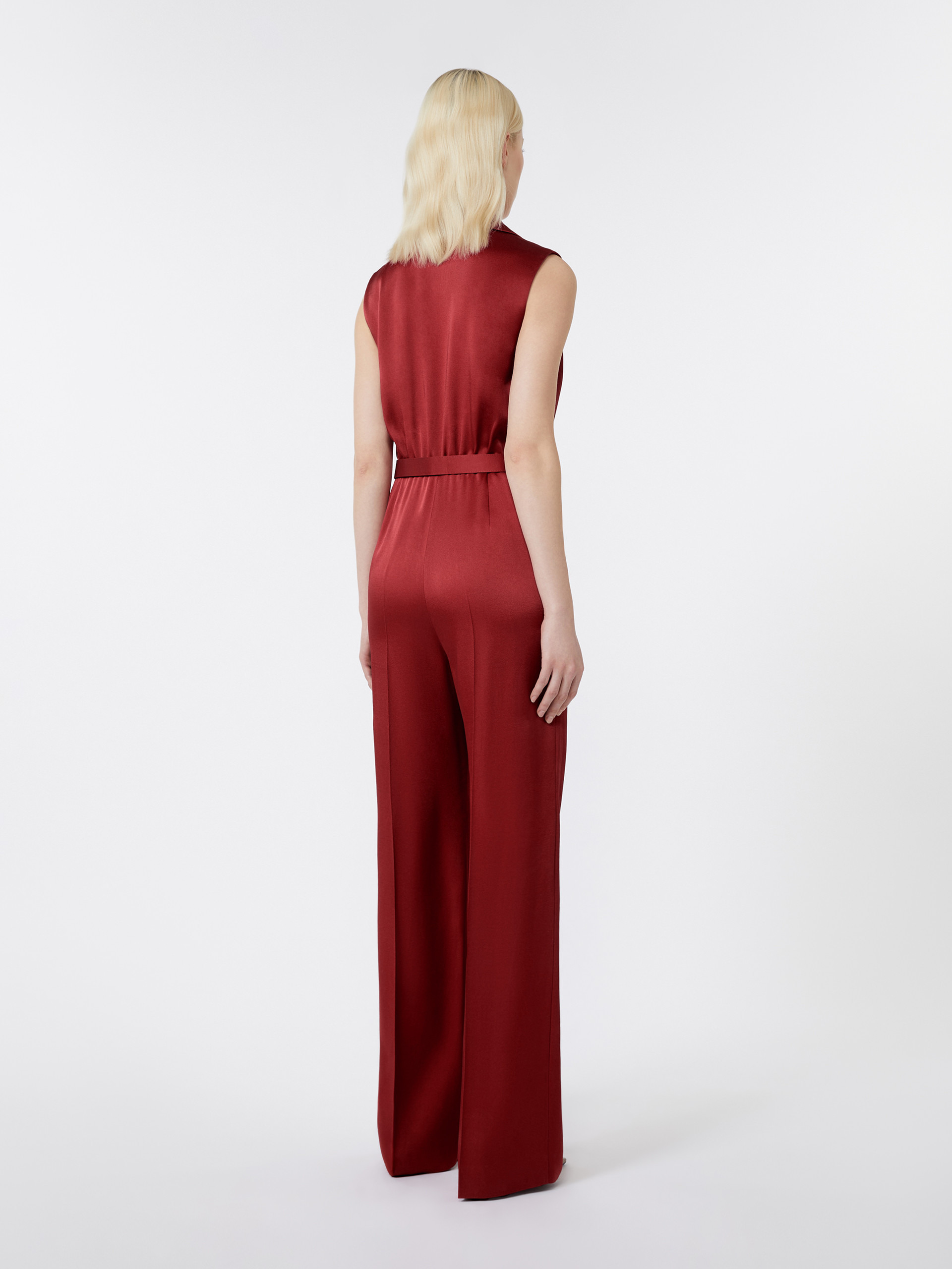 SCALATA Tuxedo jumpsuit in enver satin - 4