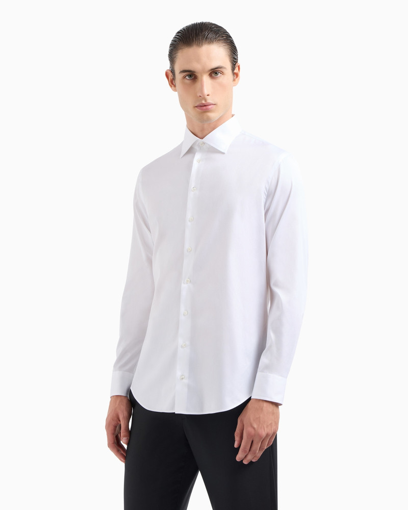 GIORGIO ARMANI Regular-fit classic cotton shirt outlook