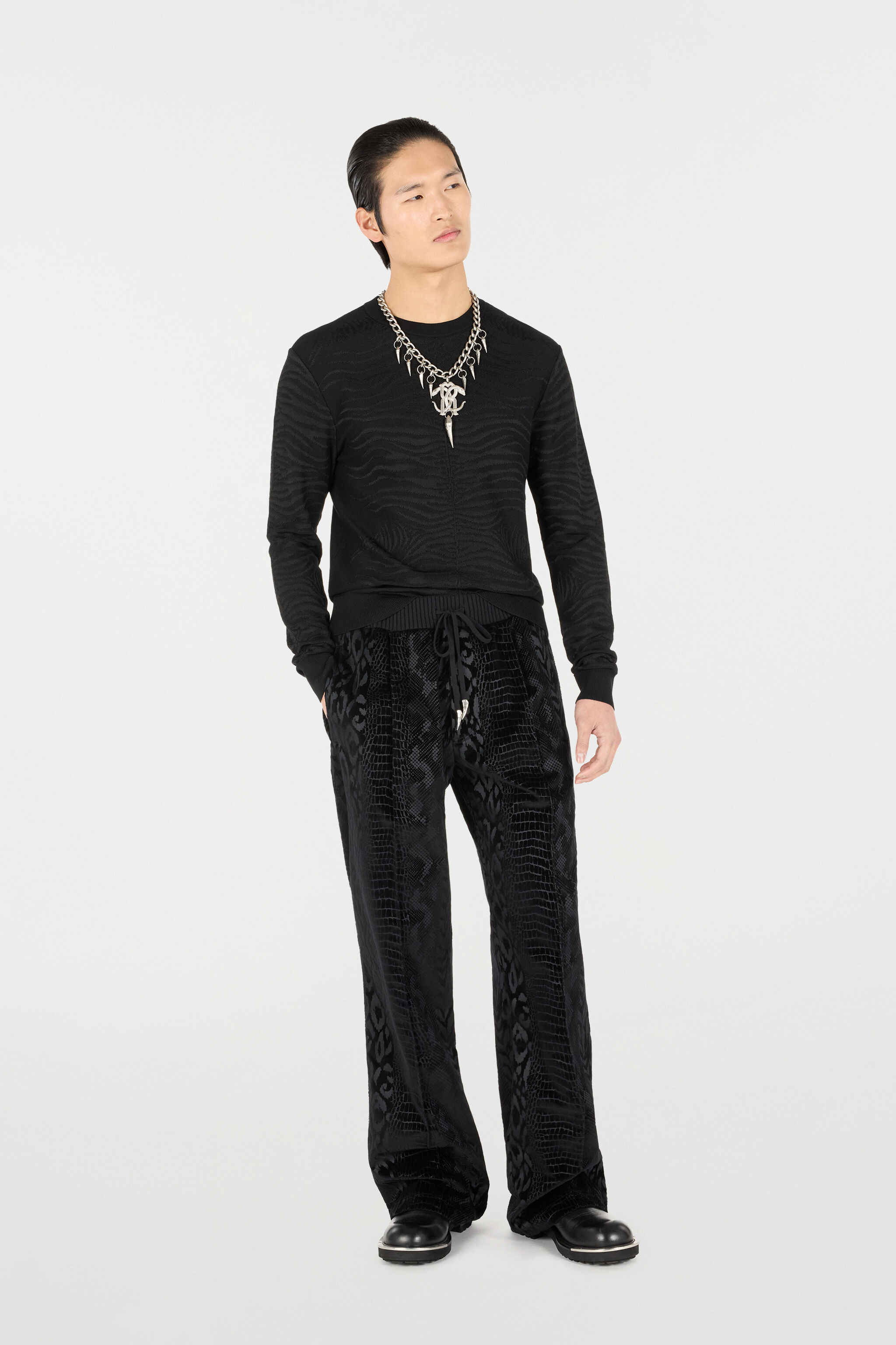 Sweater With Zebra Pattern - 2