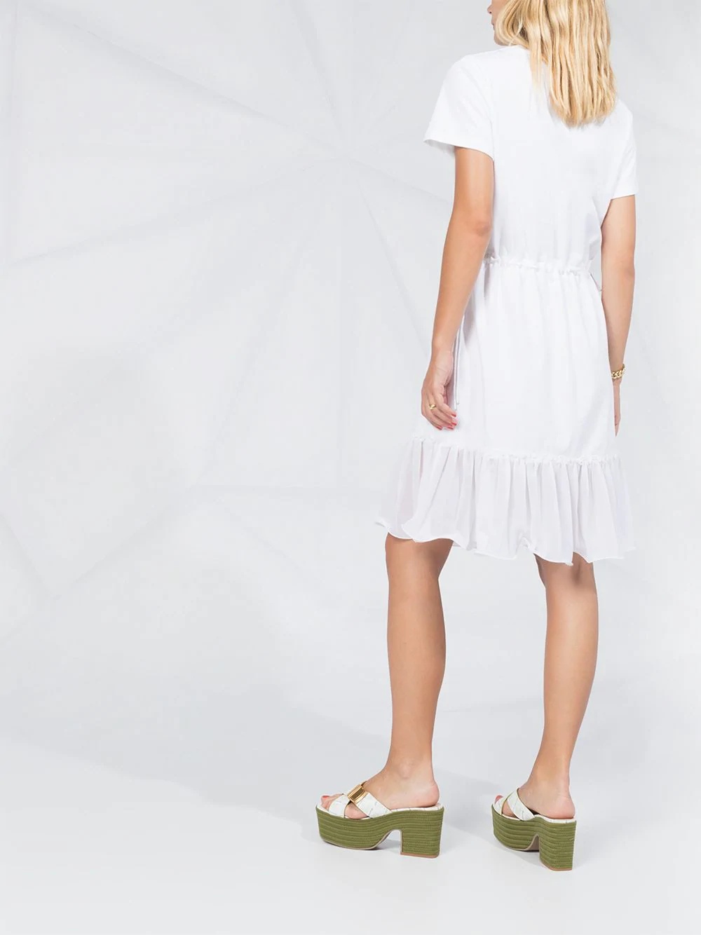 ruffle-trim shift dress - 4