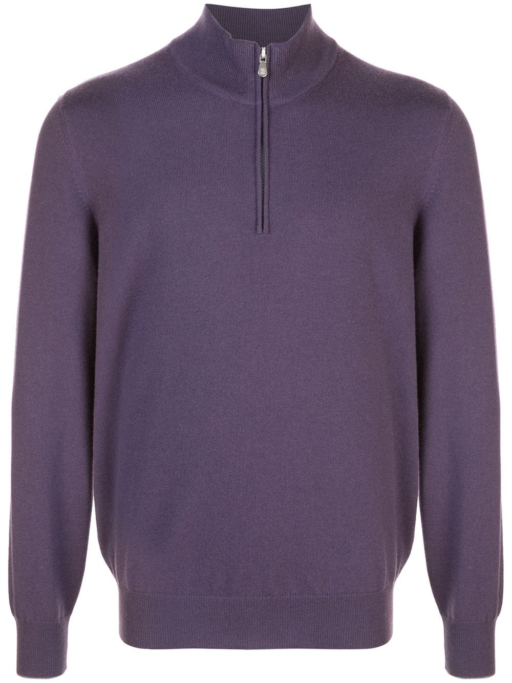 cashmere half-zip jumper - 1