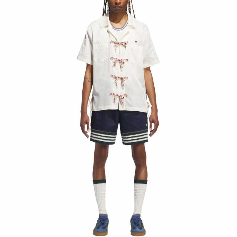 adidas x Clot Bowling Shirt 'Cream White' JP1599 - 4