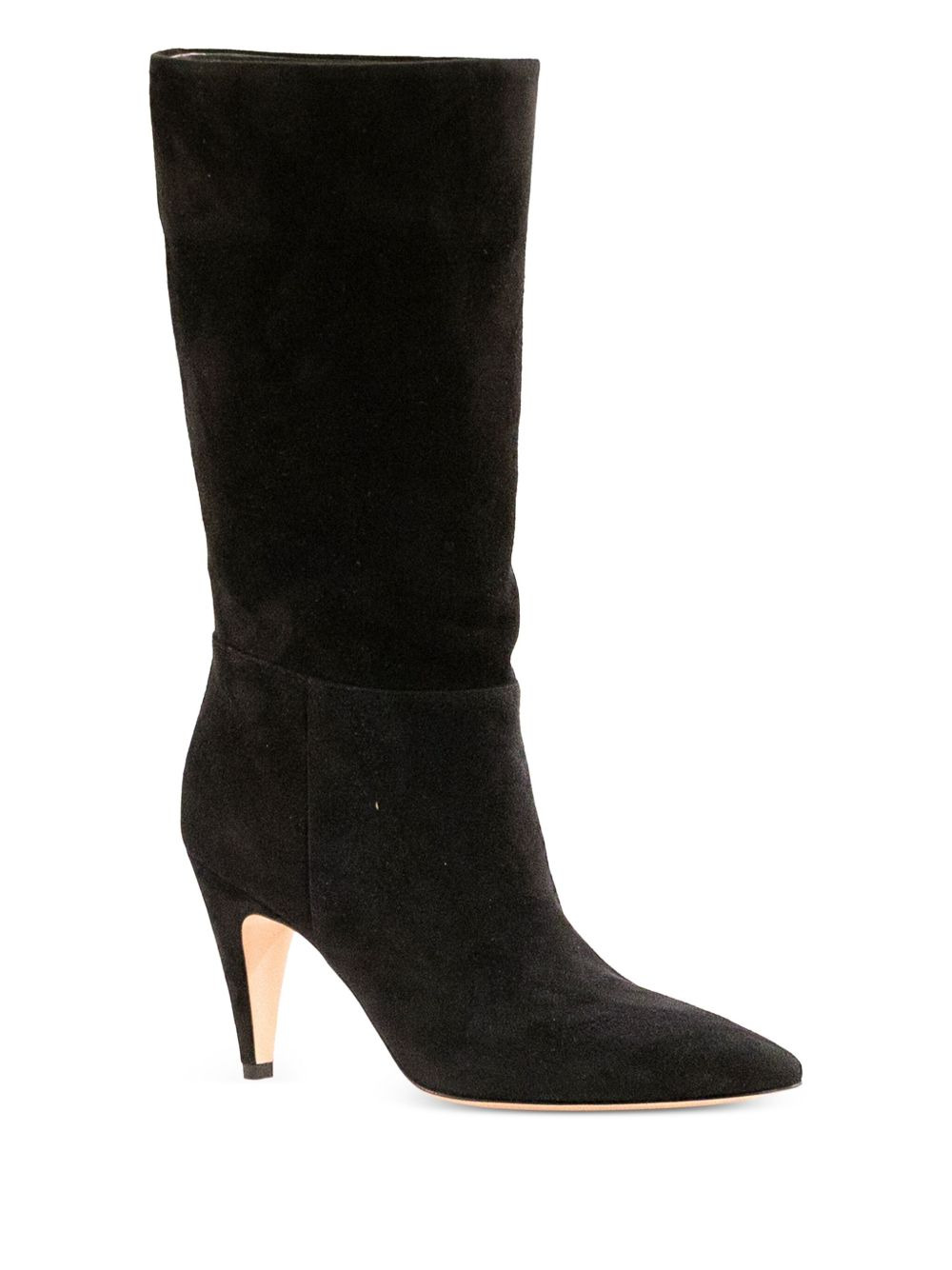 85mm suede pointed-toe boots - 2