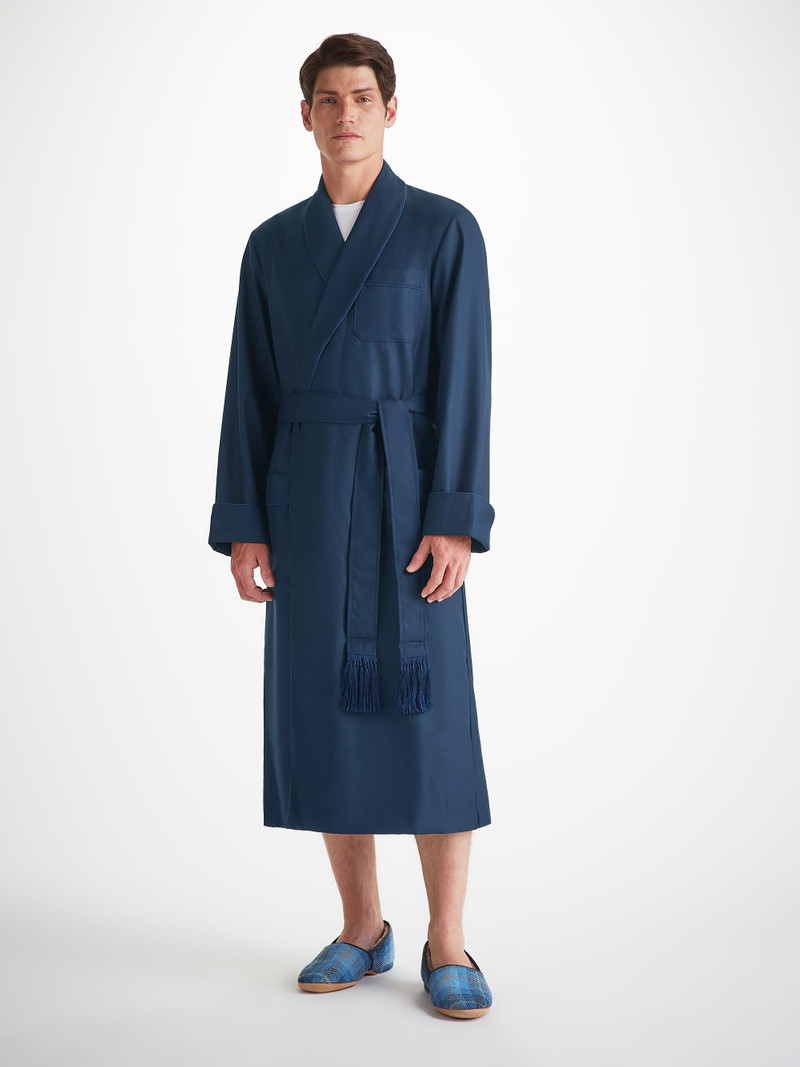 Men's Slippers Crawford Suede Sheepskin Blue 3